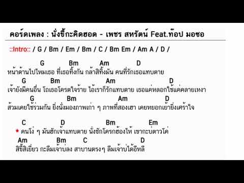 คอร์ดเพลง นั่งขี้กะคิดฮอด - เพชร สหรัตน์