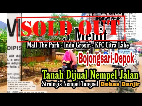 Review Tanah dijual luas 342 m2 di Pondok Petir Kota Depok