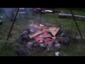 How to start a camp fire with a Harley Davidson