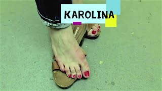 Candid - Bare Feet In High Heel
