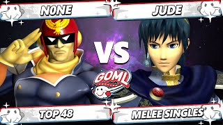 Goml 2025 - N0Ne Captain Falcon Vs. Jude Marth Smash Melee - Ssbm