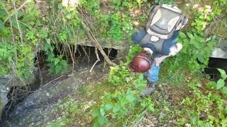 Small Crack Turns Into A Wide Mine Shaft