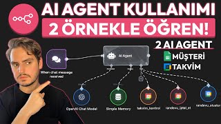 N8Nde Ai Agent Nasıl Kullanılır? 2 Örnek Takvim Ve Müşteri Yönetimi Kod Yok