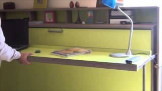 Kamas y Petacas Cama escritorio abatible Unssen Desk