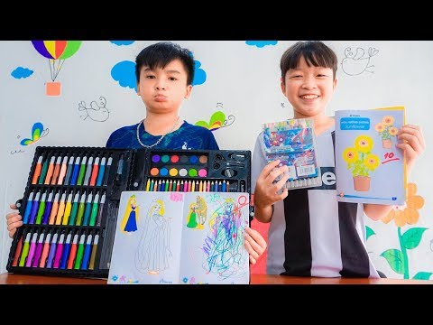 Back To School 2019 | Món Quà Hộp Bút Màu Siêu To Khổng Lồ #2 | Bé Chi TV