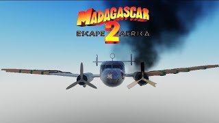 Roblox - Madagascar 2 Espace To Africa Plane Crash Parody