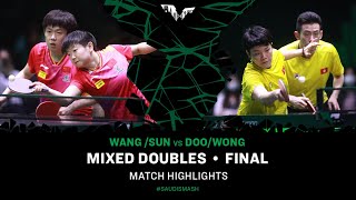 Wang Chuqin/Sun Yingsha Vs Doo Hoi Kem/Wong Chun Ting | Xd Final | Saudi Smash 2024