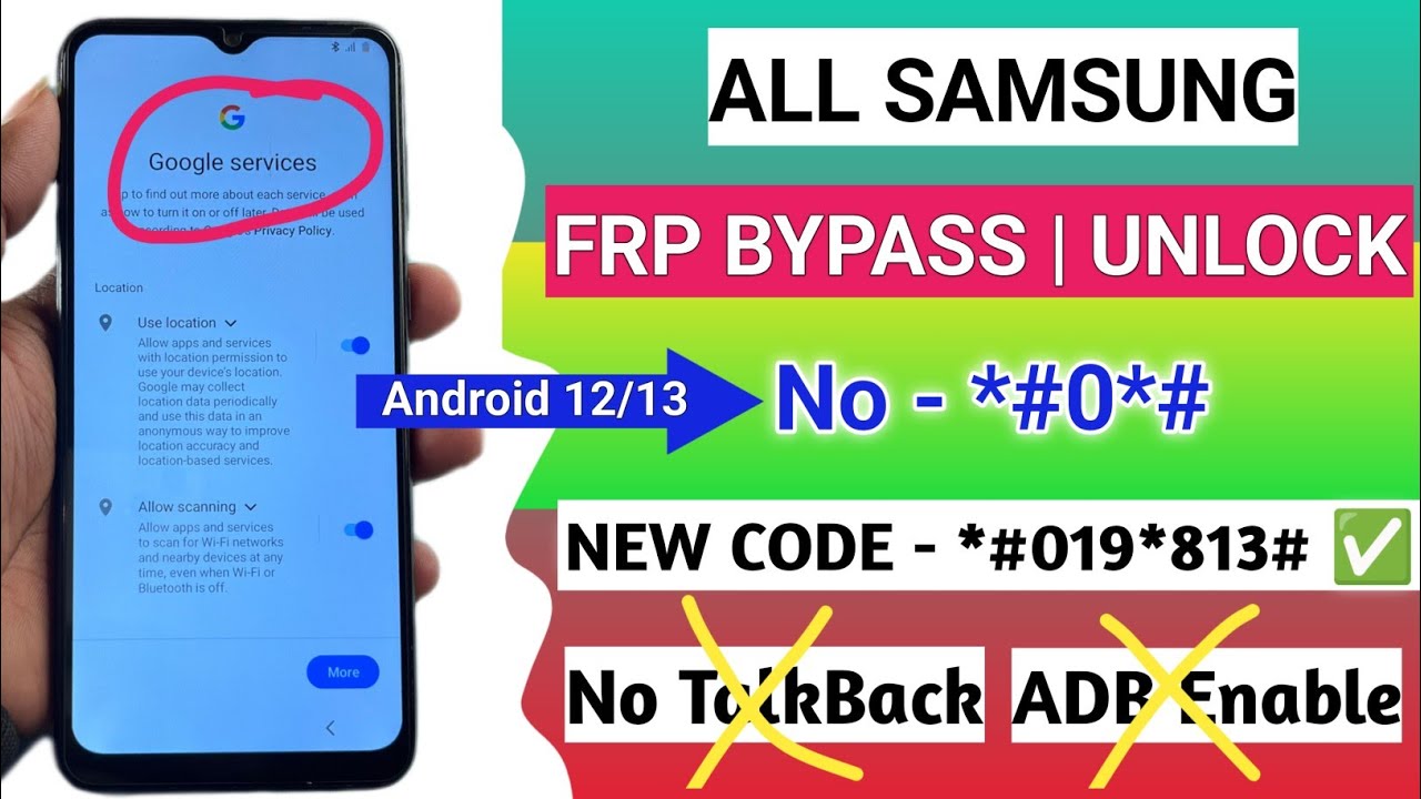 2024 NEW:- Samsung FRP Bypass Android 13 Without 2024 NEW:- Samsung FRP Bypass Android 13 Without