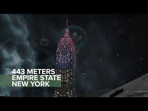 EVE Online - Astrahus Citadel vs Empire State Building