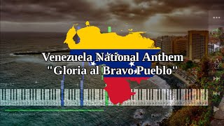Venezuela National Anthem Gloria Al Bravo Pueblo - Piano