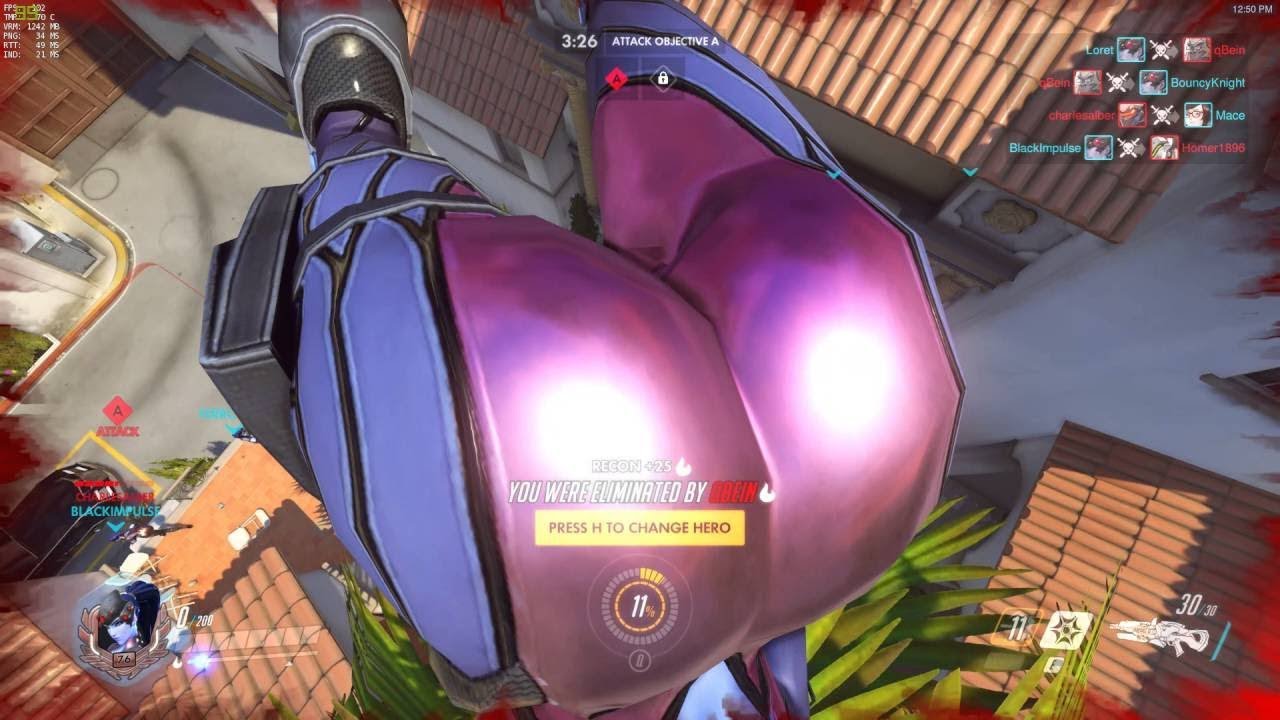 Widowmaker uses asshole pleasure