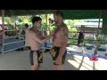 UFC vet Dave Menne works Muay Thai Clinching techniques with Kru Moo. UFC vet Dave Menne works Muay Thai Clinching techniques with Kru Moo.