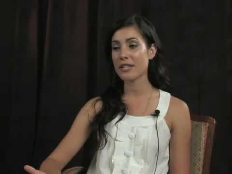 An interview of Carly Pope for the movie Young People F ing