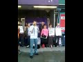 Mark Campbell (UCU) addresses London Met Strike Rally (14/07/09)