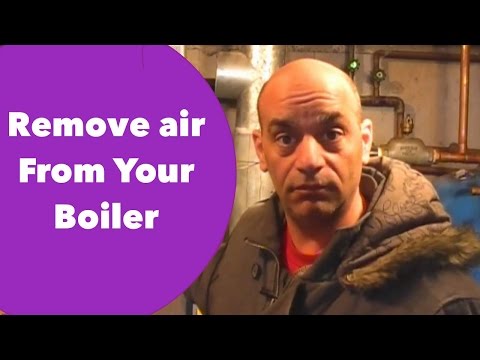How to remove the air from your boiler / heater