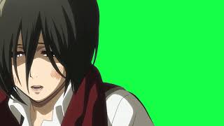 Mikasa Aot Anime Green Screen