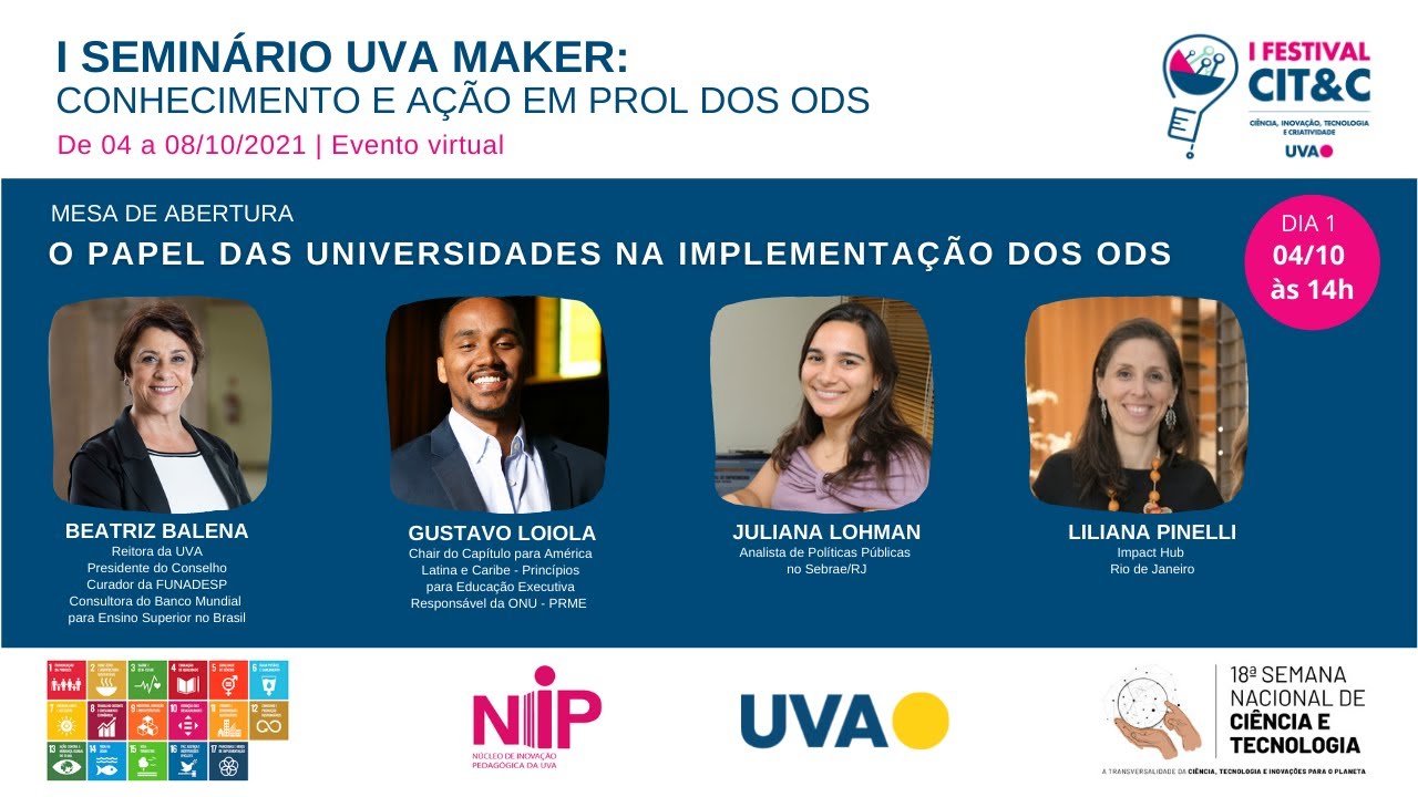 Mesas temáticas - I Seminário UVA Maker