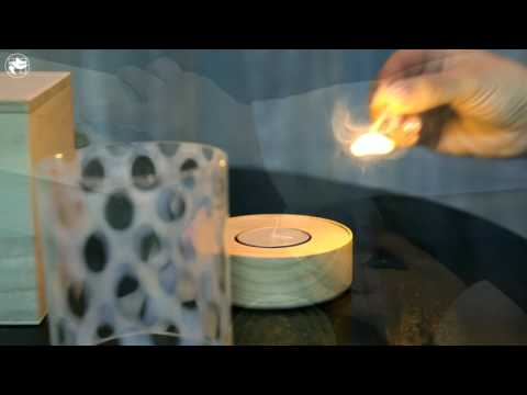 Decorated Glass Candle Stand Decorated Glass Candle Stand