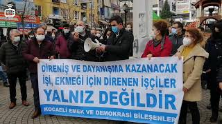 Kocaeli Emek Ve Demokrasi Bileşenleri Migros Depo Ve Baldur Işçileri Kazanacak