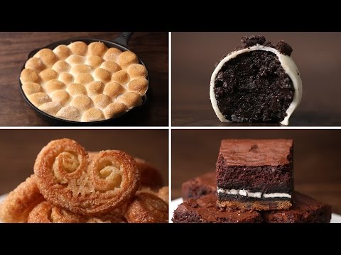 VIDEO : 4 easy 3-ingredient desserts - peanut butter s'mores dip serves 4-6peanut butter s'mores dip serves 4-6ingredients1 pound mini peanut butter cups 1 pound large marshmallows 15-20 graham ...