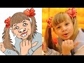 Diana and Roma Oliver Family Vacation in Singapore Drawing Memes | diana Show Crazy Funarts