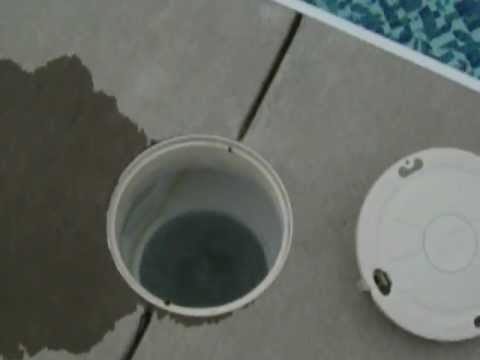 swimming pool clogged skimmer line