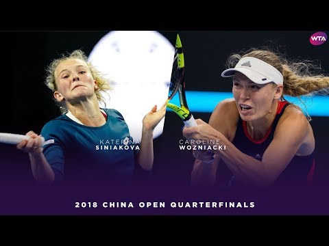 Katerina Siniakova vs. Caroline Wozniacki | 2018 China Open Quarterfinals | WTA Highlights 中国网球公开赛