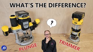 The Difference Between A Plunge Router And Trimmer Router