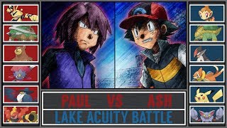 Ash Vs. Paul Pokémon Sunmoon - Lake Acuity Rival Battle