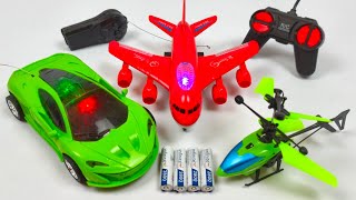 Radio Control Airplane A380 And Remote Control Racing Rc Car Unboxing, Airbus A380, 3D Lights Rc Car