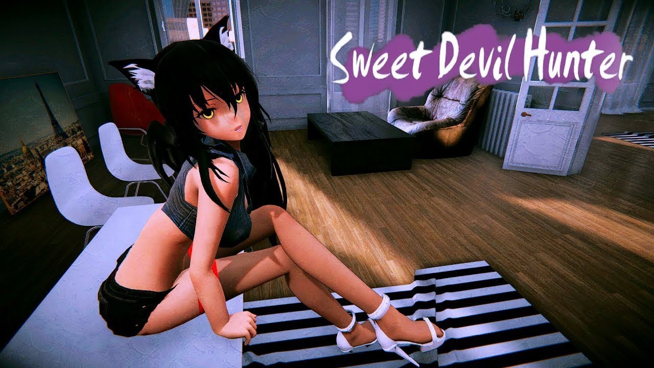 Sweet devil fishnet girl uncensored