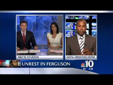 Delaware County defense attorney Enrique Latoison, NBC 10, 8/19/2014 at 5:44 pm, discussing Ferguson City, Mike Brown, Officer Darren Wilson