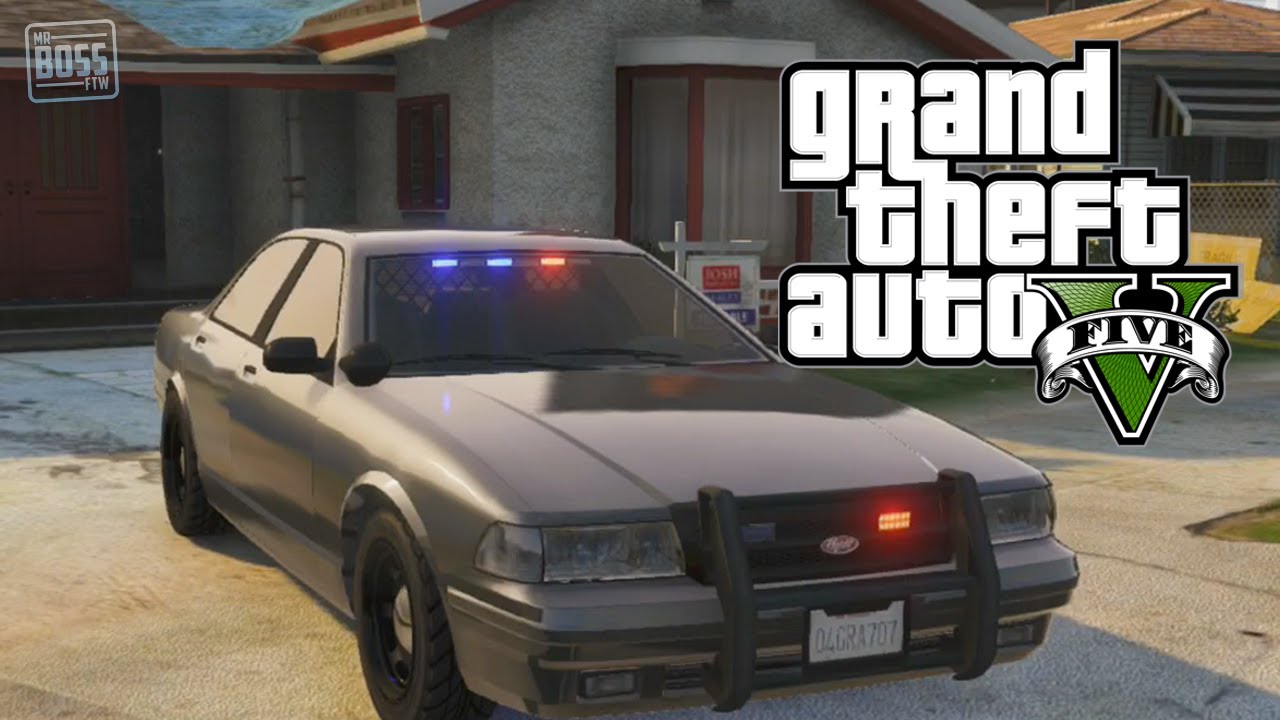 GTA 5 Online Undercover Cop Car & How To Store Police Vehicles (GTA V