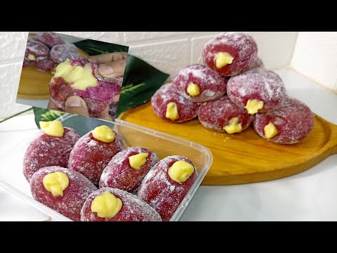Tanpa Mixer‼️DONAT BOMBOLONI RED VELVET SUPER CREAMY SUPER LEMBUT