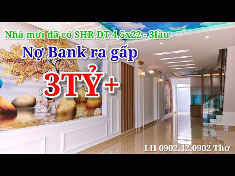 Nhà Mặt Tiền 14m, nợ ngân hàng càn bán gấp 3tỷ+. Nhà đã có SHR, KĐT 5sao 2. LH 0902.42.0902 Thơ