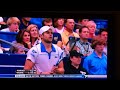 Andy Roddick Vs Raonic Match Point Plus Andy's reaction