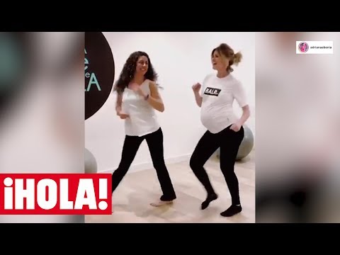 ADRIANA ABENIA disfruta de su etapa final del embarazo bailando