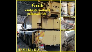 Grilli Vanhasta Painesäiliöstä. Tee Se Itse