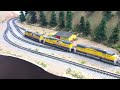 z scale model train layout