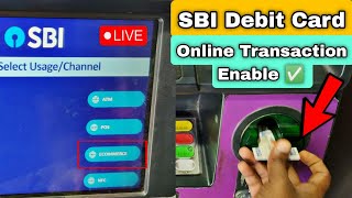 How To Activate Sbi Debit For Online Transaction Enable Ecommerce Online Transaction On Sbi Card