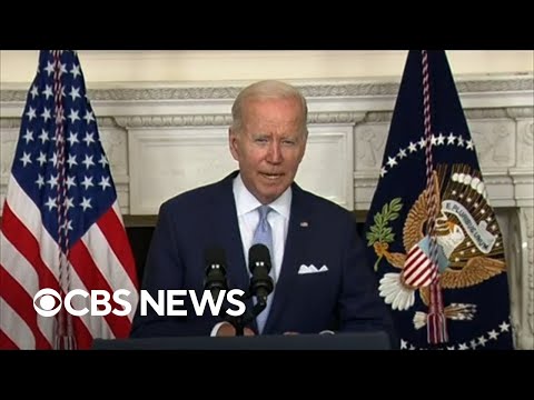 Play this video Biden says Senate bill to fight inflation, cut health costs and protect climate is a quotbig dealquot
