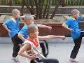 Mini Shaolins in training