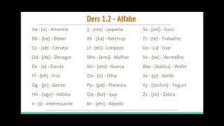 Brezilya Portekizcesi - Ders 01 - Alfabe