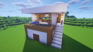 Minecraft MODERN HOUSE TUTORIAL - Minecraft Modern Buildings