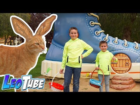 Leo y Mikel conocen al Gato de Pascua y encuentran huevos de chocolate