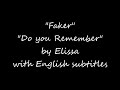 Faker - Do You Remember - Sad Arabic Song by Elissa with English subtitles