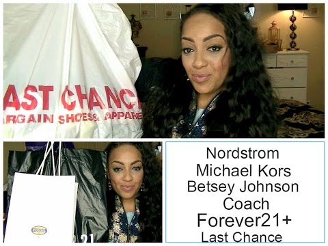 MASSIVE FALL HAUL Nordstrom Last Chance, MK, Coach, Forever21, Betsey ...