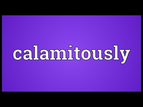 Header of calamitously
