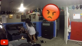 CALLING MY GIRLFRIEND ANOTHER GIRLS NAME PRANK!!*SHE HITS ME*