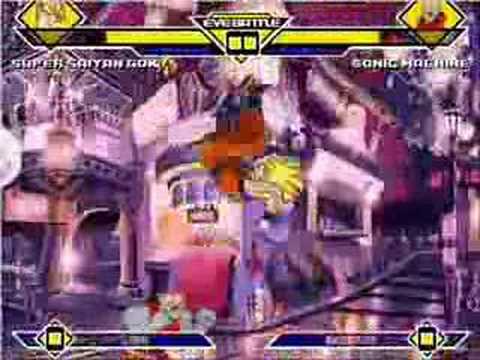 Mugen Super Saiyan Goku(Me) vs Sonic Machine by Ethan Lives